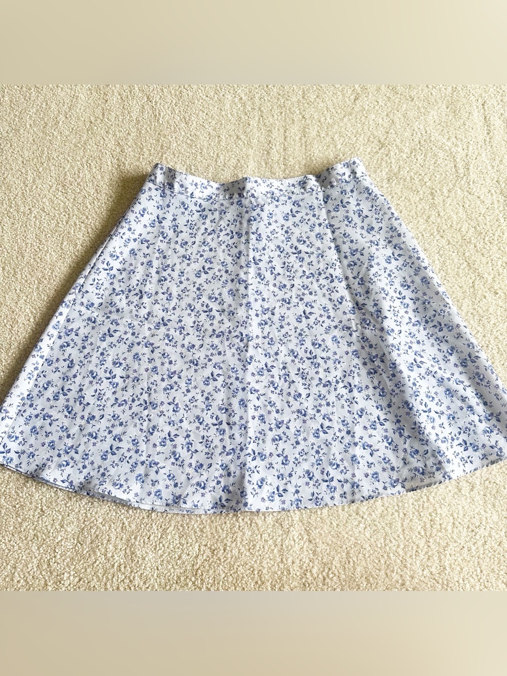 Vintage 90’s Exact change blue/purple floral mini skirt Size 5